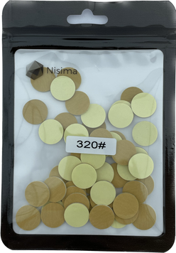 Pilniki wymienne do dysku do pedicure 15 mm na miękkim podłożu 320 grit 50 szt. w opakowaniu Kp150afK