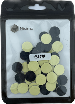 Pilniki wymienne do dysku do pedicure 15 mm na miękkim podłożu 60 grit 50 szt. w opakowaniu Kp150asK