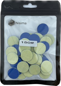 Pilniki wymienne do dysku do pedicure 20 mm na miękkim podłożu 150 grit 50 szt. w opakowaniu Kp200amK
